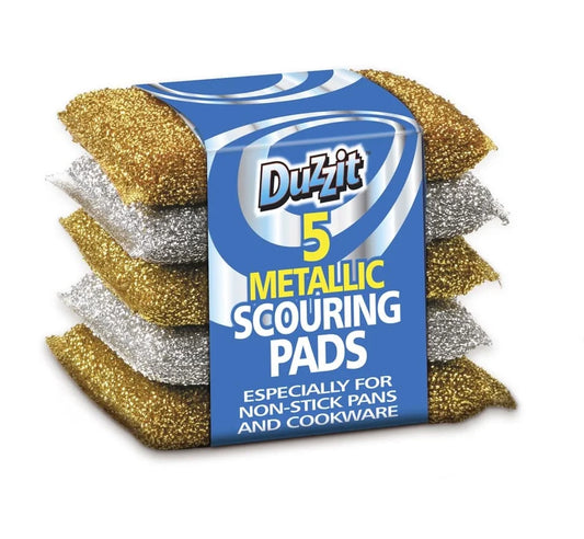 151 5Pk Metallic Scouring Pads 5s