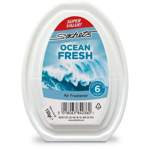 Sachets Gel Air Freshner Ocean Fresh 12 x 150g