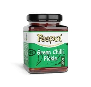 Peepal Pickle - Green Chilli Pickle 6 x 260g