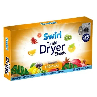Swirl Tropical Tumble Dryer Sheets 35s