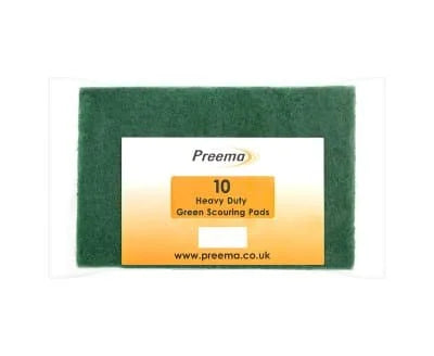 Preema HD Green Scouring Pads 10s