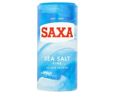 Saxa Fine Sea Salt 6 x 350g