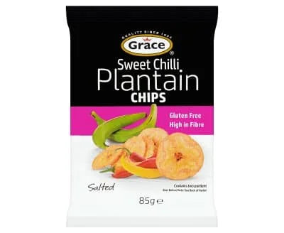 Grace Plantain Chips - Sweet Chilli 9 x 85g