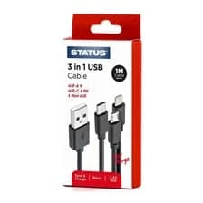 Status 1M 3in1 USB Cable 1m