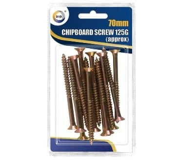 DID Chipboard Screws (70mm) 125g