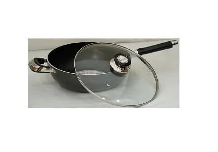 Klassic N/Stick S/Handle Wok With G/Lid 28cm