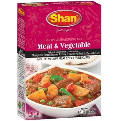 Shan Masala Meat & Veg Curry Mix 12 x 100g