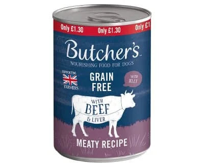 Butchers Beef & Liver Dog Food 12 x 400g