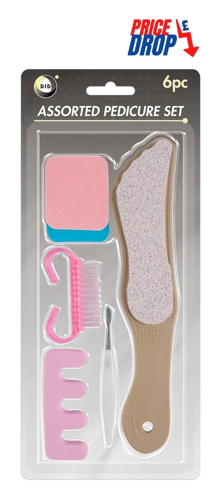 DiD 6pcs Assorted Pedicure Set 6s