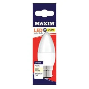 Maxim LED Candle BC CW 25w 10s