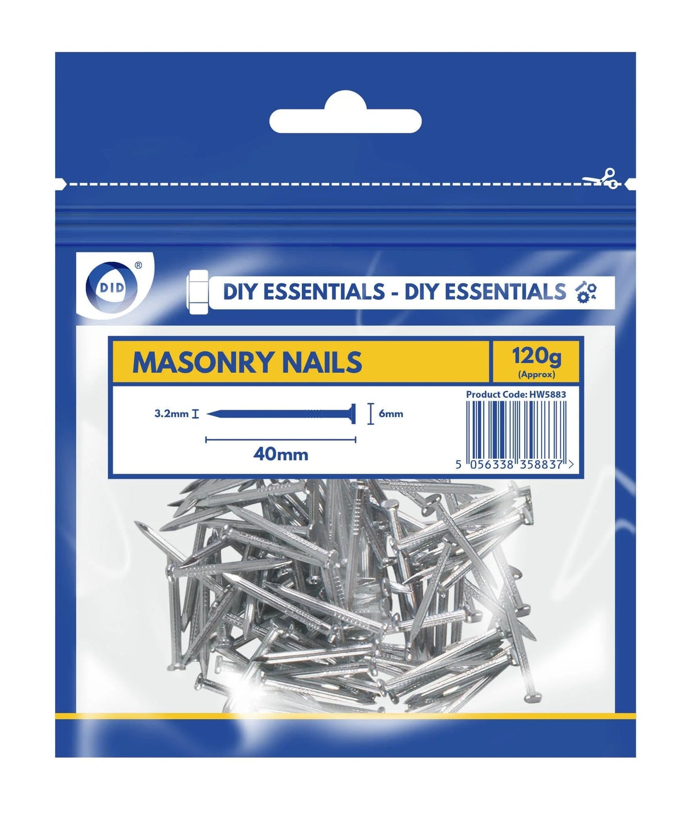 DID 40mm Masonry Nails 120g