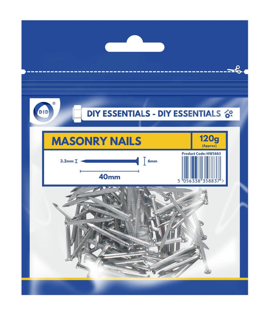 DID 40mm Masonry Nails 120g