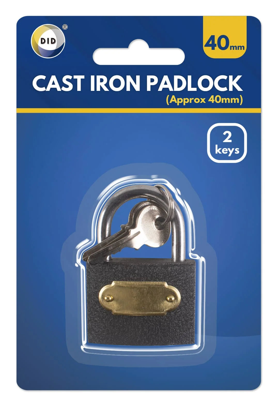 DID 40mm Cast Iron Padlock 1s