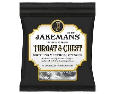 Jakemans Throat & Chest Menthol Lozenzes 12 x 73g