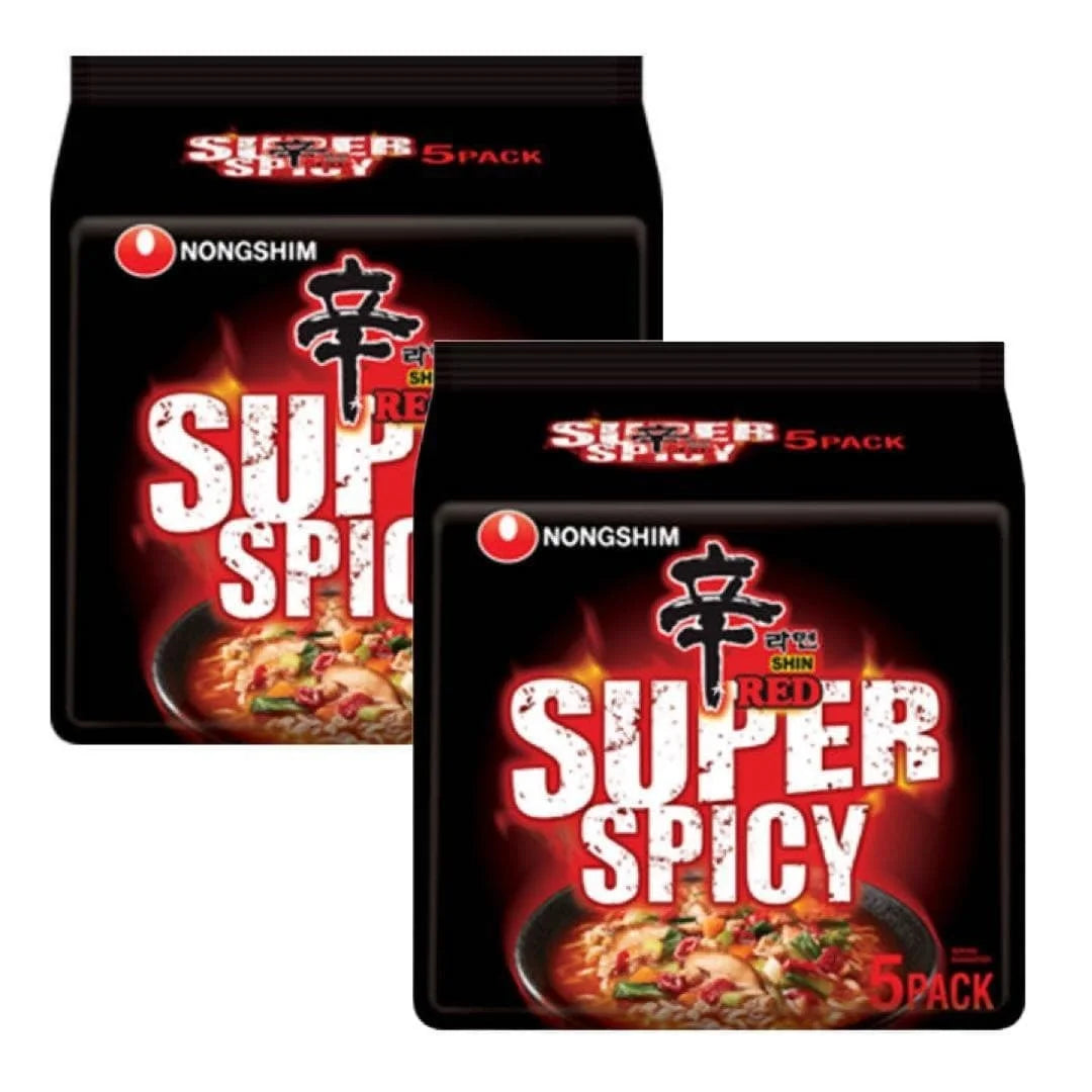 Nongshim Shin Red Ramyun Super Spicy 4+1 Free 600g