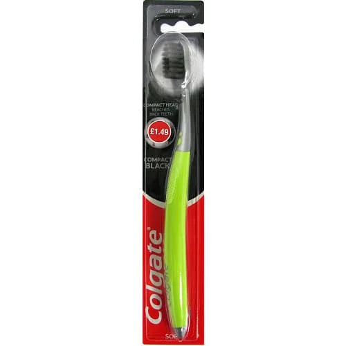 Colgate Tooth Brush Compact Black Soft 1.49 6 x 1s