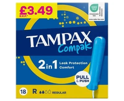Tampax Compak Regular 6 x 18s