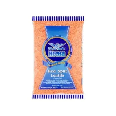 Heera Red Split Lentils(Masoor) 20 x 500g
