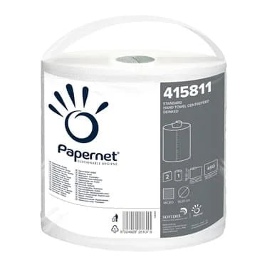 Papernet Centre Feed Roll - White 6s