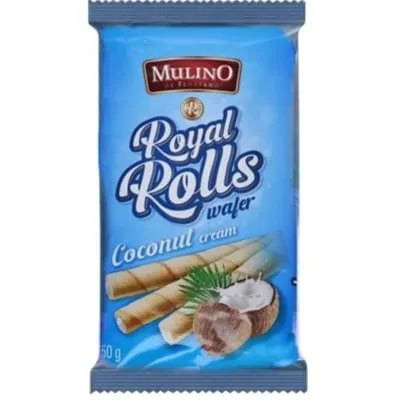 Mulino Wafer Rolls - Coconut Cream 150g