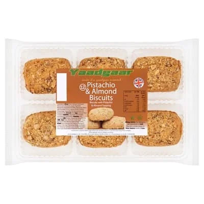 Yaadgaar Pistachio & Almond Biscuits 12s