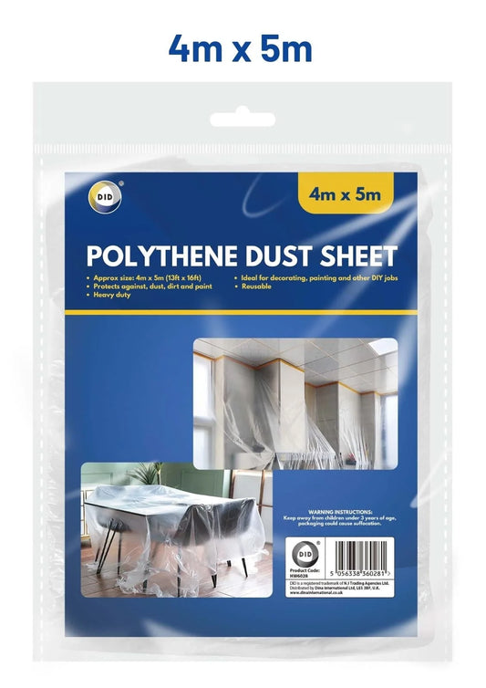 DID Polythene Dust Sheet(4mx5m) 4mx5