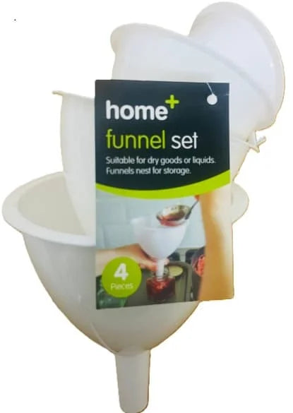 Zoom 4pc Plastic Funnel Set 4s