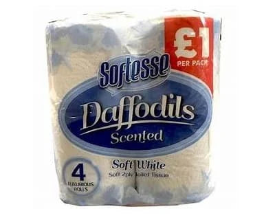 Softesse Daffodils White Toilet Rolls 10 x 4pk
